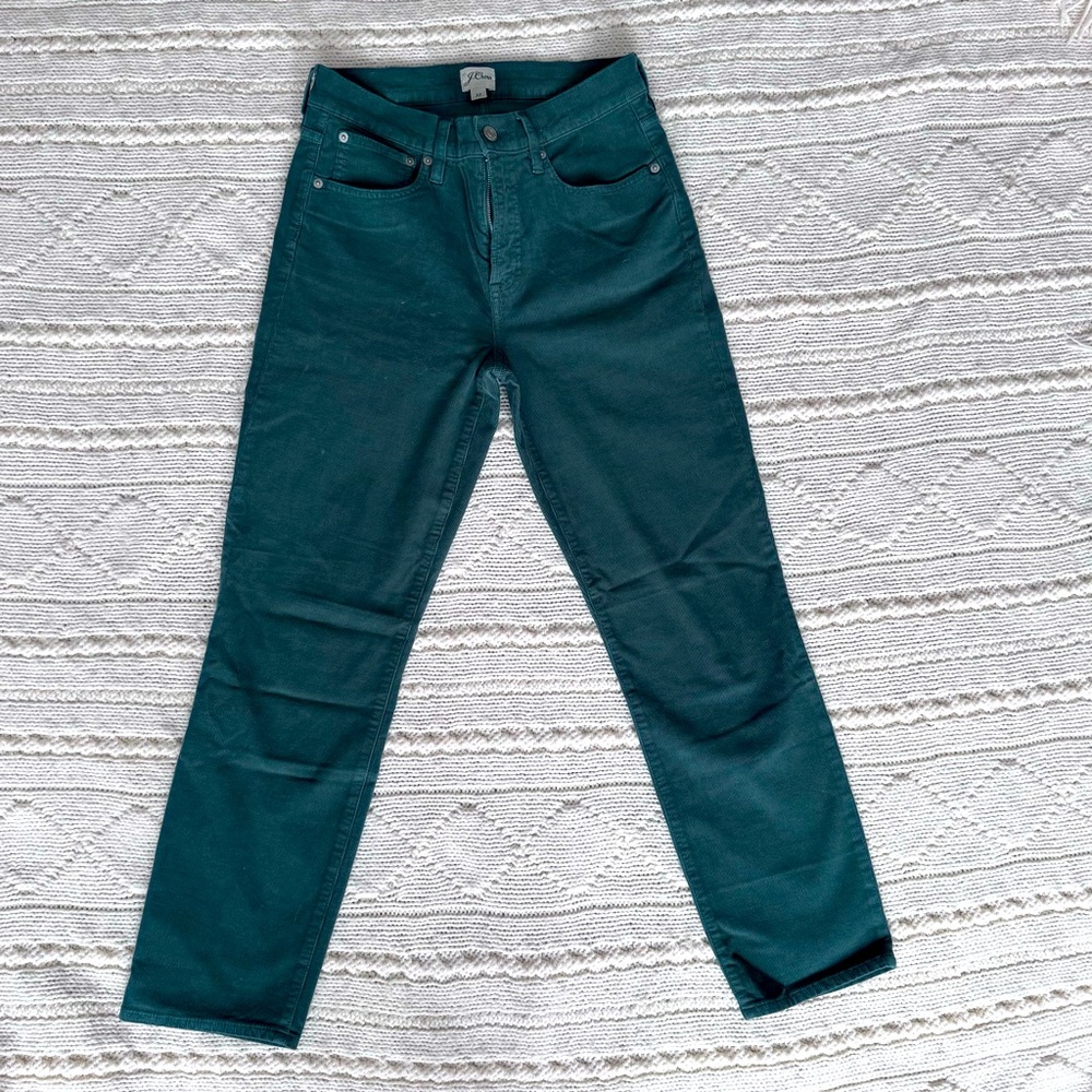Vintage slim-straight corduroy pant, Green, Size 27